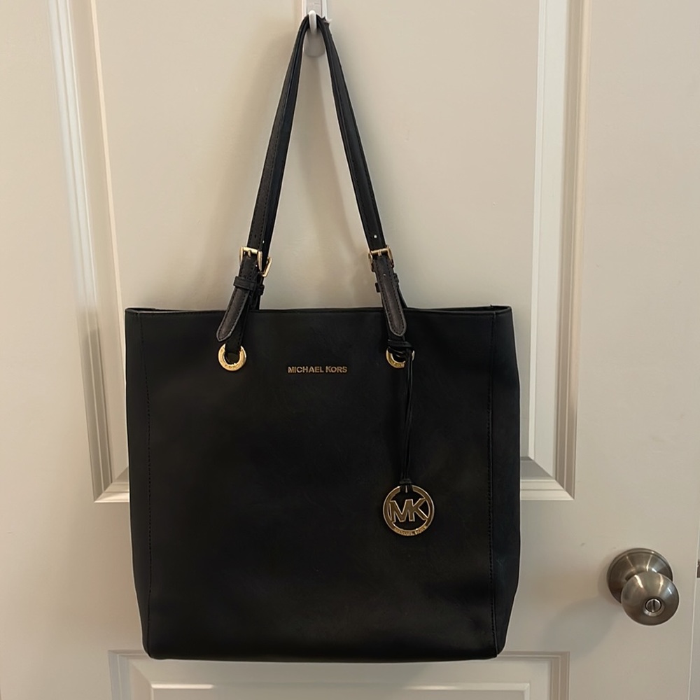 Michael Kors Black Leather Tote